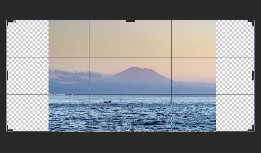 extending background in Photoshop with a crop tool